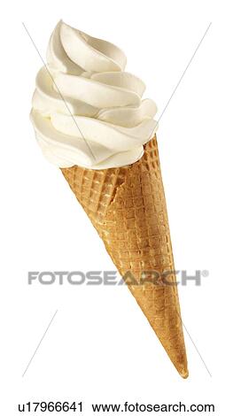 Ice cream on white View Large Photo Image Stock Image - Ice cream on white. Fotosearch