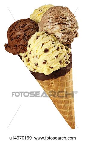 Ice cream on white View Large Photo Image Stock Photo - Ice cream on white. Fotosearch
