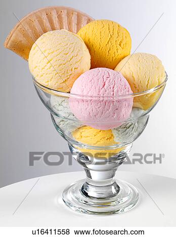Ice Cream Sundae - Non Exclusive View Large Photo Image Stock Photo - Ice Cream Sundae - Non Exclusive. Fotosearch