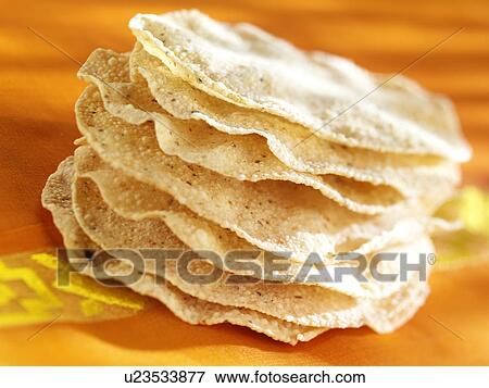 Stock Photo - Indian Papadams - Non Exclusive. Fotosearch