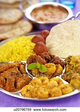 Indian Thali - Non Exclusive View Large Photo Image Stock Photo - Indian Thali - Non Exclusive. Fotosearch