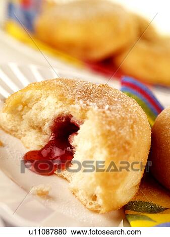 Stock Image - Jam Doughnuts - Non Exclusive. Fotosearch
