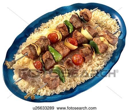 Kebab on White - Non Exclusive View Large Photo Image Stock Photo - Kebab on White - Non Exclusive. Fotosearch