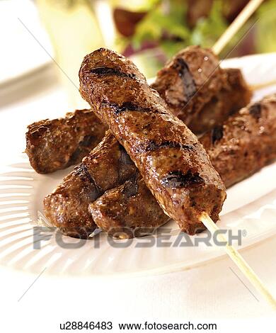 Kofte Kebabs View Large Photo Image Stock Image - Kofte Kebabs. Fotosearch