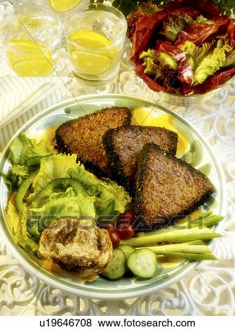 Stock Photo - Lamb steaks. Fotosearch