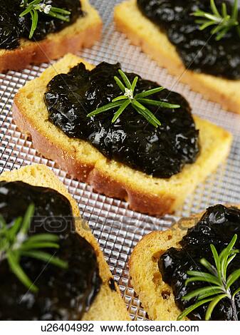 Stock Image - Laver Bread With Rosemary - Non Exclusive. Fotosearch