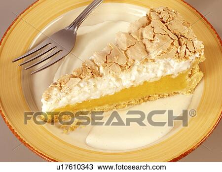 Stock Image - Lemon Meringue Pie - Non Exclusive. Fotosearch