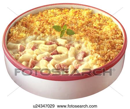 Macaroni Cheese With Ham - Non Exclusive View Large Photo Image Stock Photo - Macaroni Cheese With Ham - Non Exclusive. Fotosearch