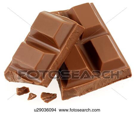 Milk Chocolate on White - Non Exclusive View Large Photo Image Picture - Milk Chocolate on White - Non Exclusive. Fotosearch