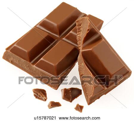 Milk Chocolate on White - Non Exclusive View Large Photo Image Stock Image - Milk Chocolate on White - Non Exclusive. Fotosearch