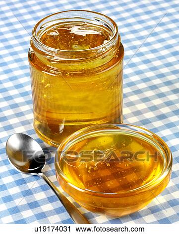 Stock Image - Natural Honey Without Label - Non Exclusive. Fotosearch