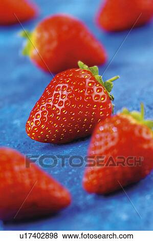 Stock Photo - Organic strawberries. Fotosearch