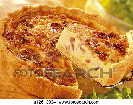 Quiche Lorraine- Non Exclusive View Large Photo Image Picture - Quiche Lorraine- Non Exclusive. Fotosearch
