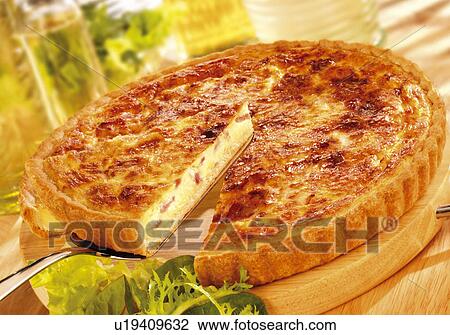 Quiche Lorraine - Non Exclusive View Large Photo Image Stock Image - Quiche Lorraine - Non Exclusive. Fotosearch