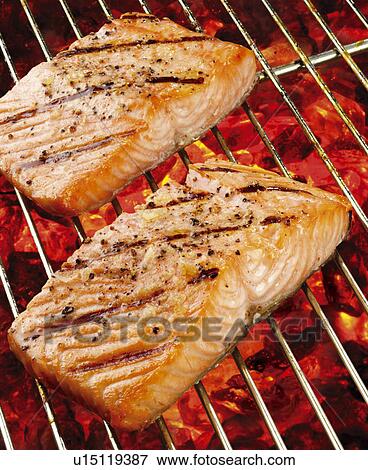 Stock Photo - Salmon Steaks. Fotosearch