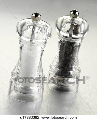 Stock Image - Salt and pepper. Fotosearch