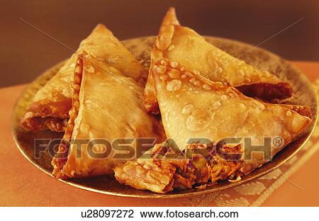 Stock Image - Samosas - Non Exclusive. Fotosearch