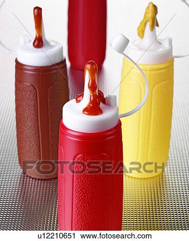 Sauce Bottles - Non Exclusive View Large Photo Image Stock Image - Sauce Bottles - Non Exclusive. Fotosearch
