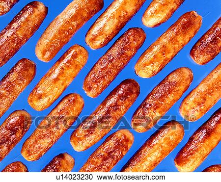 Stock Image - Sausage array. Fotosearch