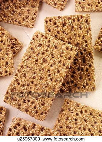 Stock Image - Scandinavian Crispbread - Non Exclusive. Fotosearch