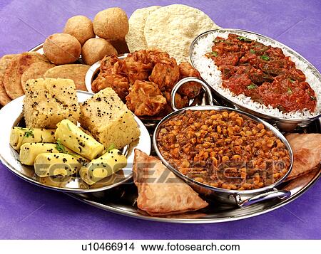 Selection of Indian Foods - Non Exclusive View Large Photo Image Picture - Selection of Indian Foods - Non Exclusive. Fotosearch