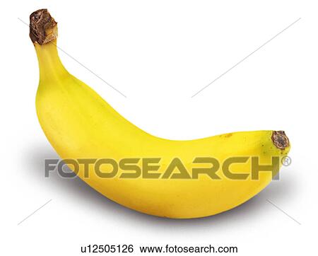 Stock Photograph - Single Banana - Non Exclusive. Fotosearch