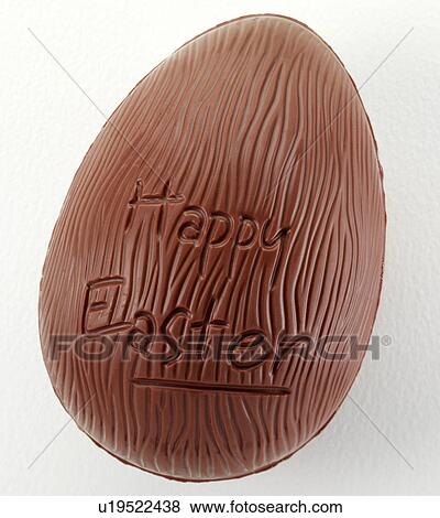 Single Chocolate Easter Egg - Non Exclusive View Large Photo Image Stock Photo - Single Chocolate Easter Egg - Non Exclusive. Fotosearch