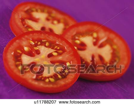 Stock Photo - Sliced Tomatoes - Non Exclusive. Fotosearch
