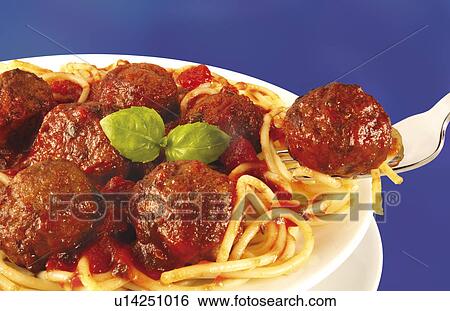 Spaghetti And Meatballs - Non Exclusive View Large Photo Image Stock Photograph - Spaghetti And Meatballs - Non Exclusive. Fotosearch