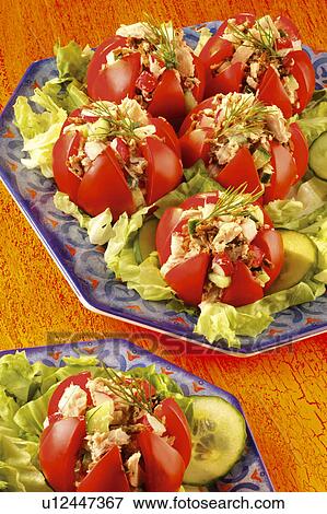 Stock Photo - Stuffed Tomatoes. Fotosearch