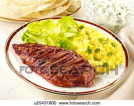 Stock Image - Tandoori Chicken - Non Exclusive. Fotosearch