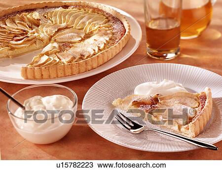 Stock Image - Tart Aux Poire - Non Exclusive. Fotosearch