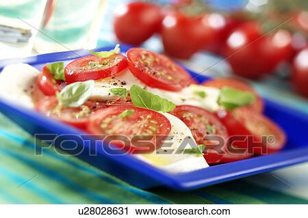 Tomato and Mozzarella View Large Photo Image Stock Image - Tomato and Mozzarella. Fotosearch