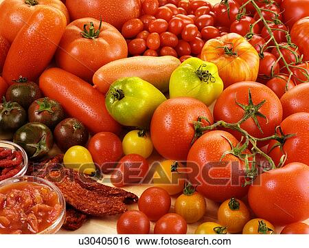 Stock Photograph - Tomatoes Wsith Dew - Non Exclusive. Fotosearch