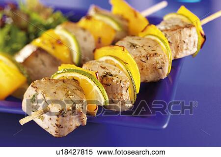 Stock Photography - Tuna Kebabs - Non Exclusive. Fotosearch