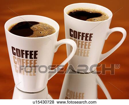 Stock Photo - Two Black Coffees - Non Exclusive. Fotosearch