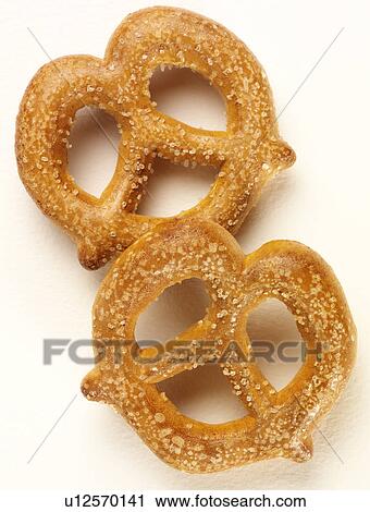 Stock Image - Two Pretzels - Non Exclusive. Fotosearch