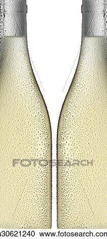 Two White Wine Bottles on White - Non Exclusive View Large Photo Image Stock Image - Two White Wine Bottles on White - Non Exclusive. Fotosearch