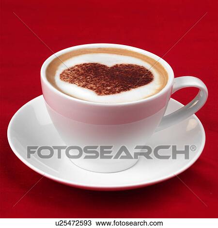Valentines cappuccino View Large Photo Image Stock Image - Valentines cappuccino. Fotosearch
