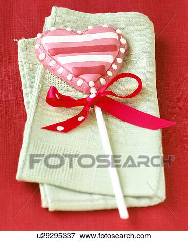 Valentines lolly View Large Photo Image Stock Photo - Valentines lolly. Fotosearch