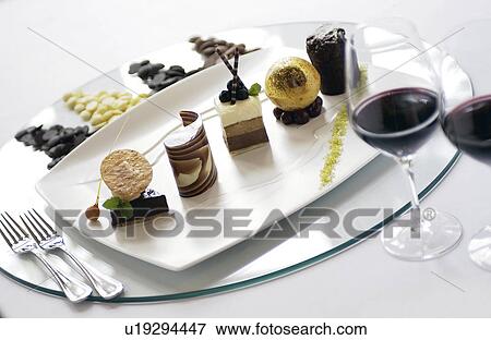 Stock Photo - Various chocolate desserts. Fotosearch