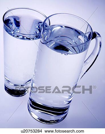 Water Jug And Glass - Non Exclusive View Large Photo Image Picture - Water Jug And Glass - Non Exclusive. Fotosearch