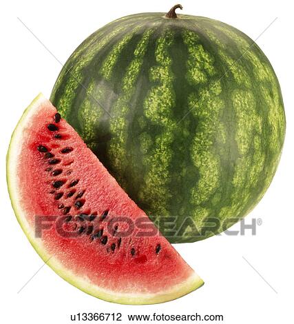 Watermelon on White - Non Exclusive View Large Photo Image Stock Image - Watermelon on White - Non Exclusive. Fotosearch