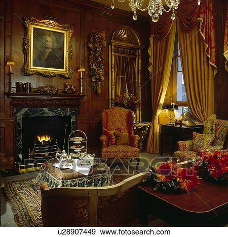 Afternoon Tea The Drawing Room Stock Photo U28907449