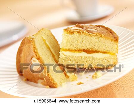 Picture - Almond And Apricot Cake - Non Exclusive. Fotosearch