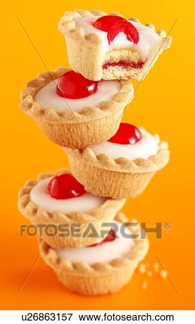 Stock Photo - Bakewell Tarts / Cupcakes - Non Exclusive. Fotosearch