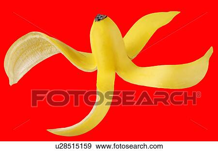 Banana Skin on Red - Non Exclusive View Large Photo Image Stock Photo - Banana Skin on Red - Non Exclusive. Fotosearch