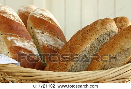 Black olive and garlic white and granary long loaves View Large Photo Image Stock Image - Black olive and garlic white and granary long loaves. Fotosearch