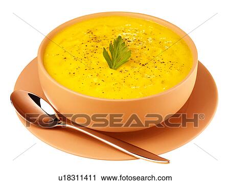 Stock Image - Carrot Soup Cut Out - Non Exclusive. Fotosearch
