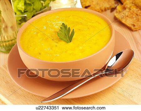 Stock Image - Carrot Soup - Non Exclusive. Fotosearch